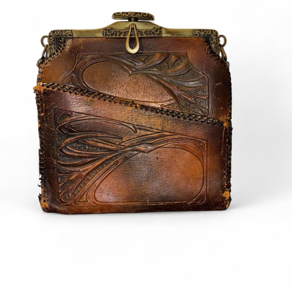 Bosca Brown Leather Mini Bag